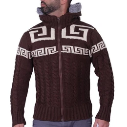 Kapuzenstrickjacke Strickjacke Pullover Jacke Strickpullover Winter Wintermode Strick