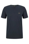 BOSS T-Shirt TEE CURVED Blau/Dunkelblau