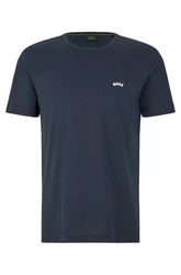 BOSS T-Shirt TEE CURVED Dunkelblau/Blau