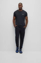 BOSS T-Shirt TEE CURVED Dunkelblau/Blau