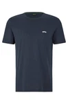BOSS T-Shirt TEE CURVED Dunkelblau/Blau