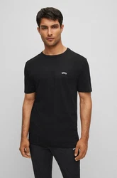 BOSS T-Shirt TEE CURVED Schwarz