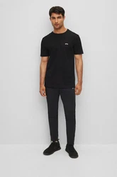 BOSS T-Shirt TEE CURVED Schwarz