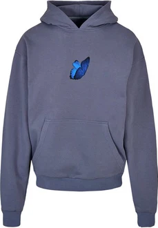 MisterTee Sweatshirt Le Papillon Hoody Blau/Grau/Dunkelblau/Hellblau MisterTee Sweatshirt Le Papillon Hoody Blau/Grau/Dunkelblau/Hellblau