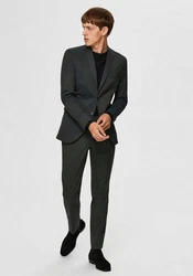 SELECTED HOMME Rundhalspullover Berg Schwarz