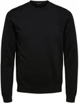 SELECTED HOMME Rundhalspullover Berg Schwarz
