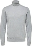 SELECTED HOMME Strickpullover SLHBERG ROLL NECK grau