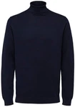 SELECTED HOMME Strickpullover SLHBERG ROLL NECK Dunkelblau