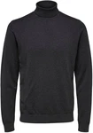 SELECTED HOMME Strickpullover SLHBERG ROLL NECK Dunkelgrau/Dunkelblau/Grau/Schwarz