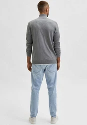 SELECTED HOMME Strickjacke Berg (1-tlg) Grau/Hellgrau