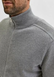 SELECTED HOMME Strickjacke Berg (1-tlg) Grau/Hellgrau