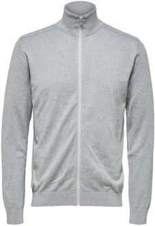 SELECTED HOMME Strickjacke Berg (1-tlg) Grau/Hellgrau