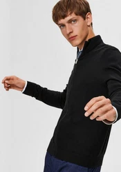 SELECTED HOMME Strickjacke Berg (1-tlg) Schwarz