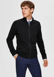 SELECTED HOMME Strickjacke Berg (1-tlg) Schwarz