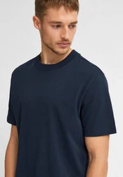 SELECTED HOMME T-Shirt SLHRELAXCOLMAN Dunkelblau