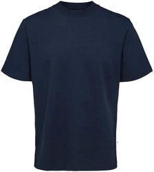 SELECTED HOMME T-Shirt SLHRELAXCOLMAN Dunkelblau