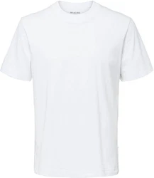 SELECTED HOMME T-Shirt SLHRELAXCOLMAN Weiß/Grau/Creme