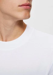 SELECTED HOMME T-Shirt SLHRELAXCOLMAN Weiß/Grau/Creme