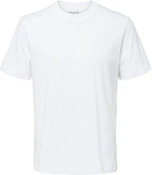 SELECTED HOMME T-Shirt SLHRELAXCOLMAN Weiß/Grau/Creme