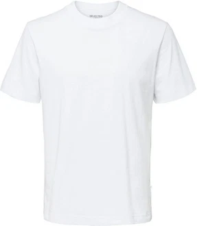 SELECTED HOMME T-Shirt SLHRELAXCOLMAN Weiß/Grau/Creme SELECTED HOMME T-Shirt SLHRELAXCOLMAN Weiß/Grau/Creme