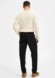 SELECTED HOMME Cargohose WICK CARGO PANT Dunkelblau/Schwarz/Beige/Orange