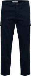 SELECTED HOMME Cargohose WICK CARGO PANT Dunkelblau/Blau