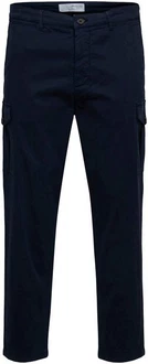 SELECTED HOMME Cargohose WICK CARGO PANT Dunkelblau/Blau