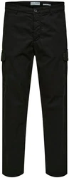SELECTED HOMME Cargohose WICK CARGO PANT Schwarz/Dunkelblau/Grau