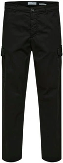 SELECTED HOMME Cargohose WICK CARGO PANT Schwarz/Dunkelblau/Grau