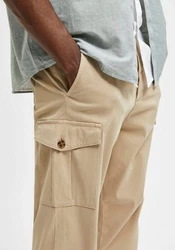 SELECTED HOMME Cargohose WICK CARGO PANT Khaki