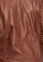 Maze Lederjacke 181Berwick Braun/Dunkelrot/Dunkelbraun/Beige