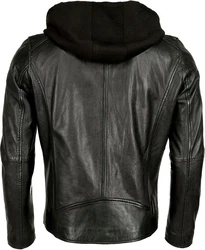 Maze Übergangsjacke Lederjacke schwarz