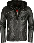 Maze Übergangsjacke Lederjacke schwarz