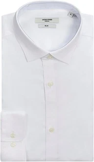 Jack & Jones Plus Hemd Blacardiff Weiß/Creme