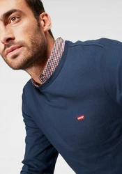 LEVI'S Langarmshirt 'LS Original HM Tee' navy