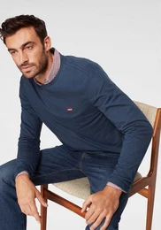 Levi's Langarmshirt mit Logo-Applikation