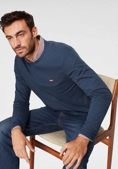 LEVI'S Langarmshirt 'LS Original HM Tee' navy