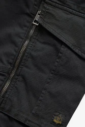 Next Cargohose Slim Fit Stretch-Cargohose mit Zierreißverschluss Schwarz/Khaki/Dunkelblau/Dunkelgrau