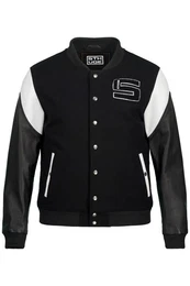Lederjacke College-Bomberjacke Echt Leder-rmel