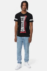 Lonsdale T-Shirt Polbain Schwarz/Rot