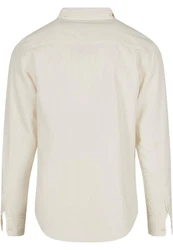 URBAN CLASSICS Langarmhemd Corduroy Shirt Khaki/Weiß/Beige
