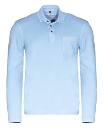 Poloshirt Poloshirt - Casual Fit - Polokragen - Einfarbig - Hellblau