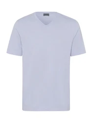 Hanro V-Shirt Living Shirts Blau/Lila/Hellblau