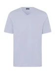Hanro V-Shirt Living Shirts Blau/Lila/Hellblau