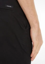 Calvin Klein Stoffhose mit Grtel Schwarz/Khaki/Dunkelbraun