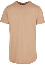 Urban Classics Herren Shaped Long Tee T-Shirt Braun/Khaki/Beige