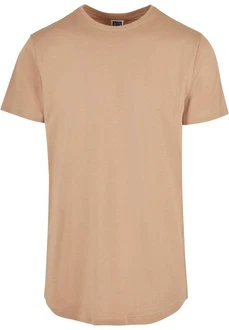 Urban Classics Herren Shaped Long Tee T-Shirt Braun/Khaki/Beige
