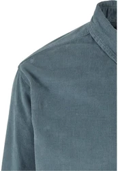 URBAN CLASSICS Langarmhemd Corduroy Shirt Blau/Hellblau/Grau/Türkis
