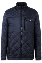 bugatti Steppjacke Stehkragen Dunkelblau/Hellblau/Blau