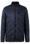 bugatti Steppjacke Stehkragen Dunkelblau/Hellblau/Blau